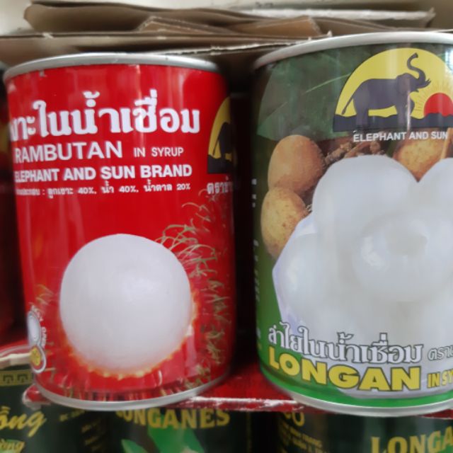 Trái nhãn ngâm nước đường Thái Lan lon 565gram, cam kết hàng đúng mô tả