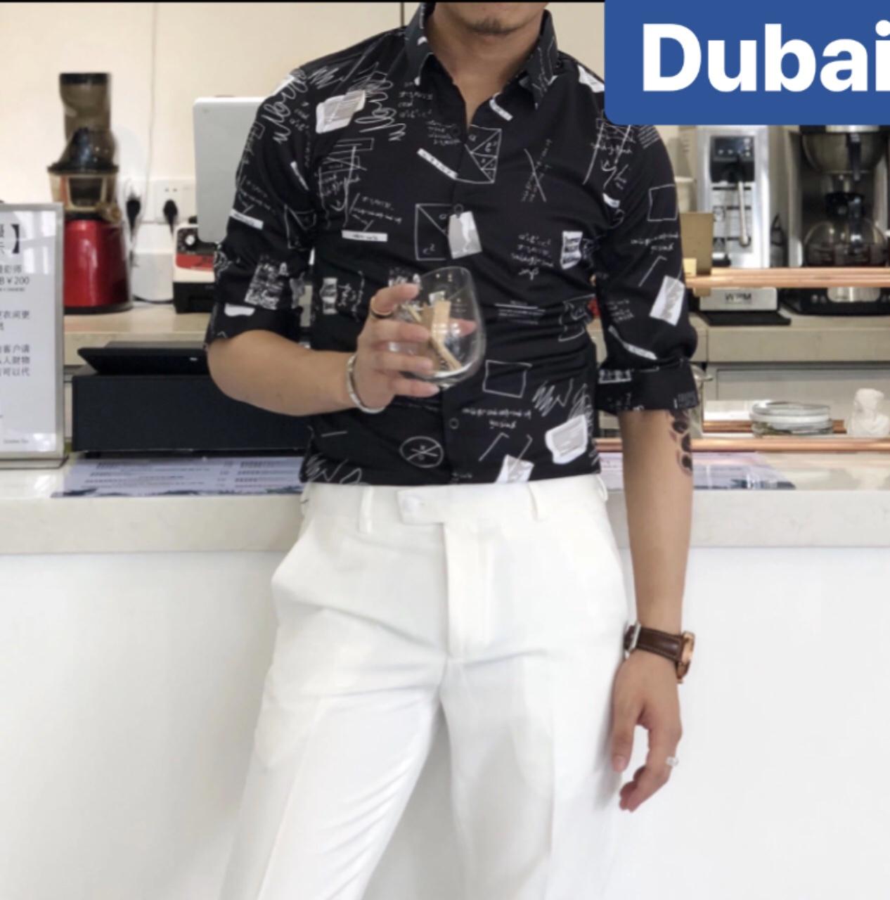 ÁO SƠ MI NAM NHÀ BÁC HỌC TAY CHƠI CAO CẤP - DUBAI FASHION