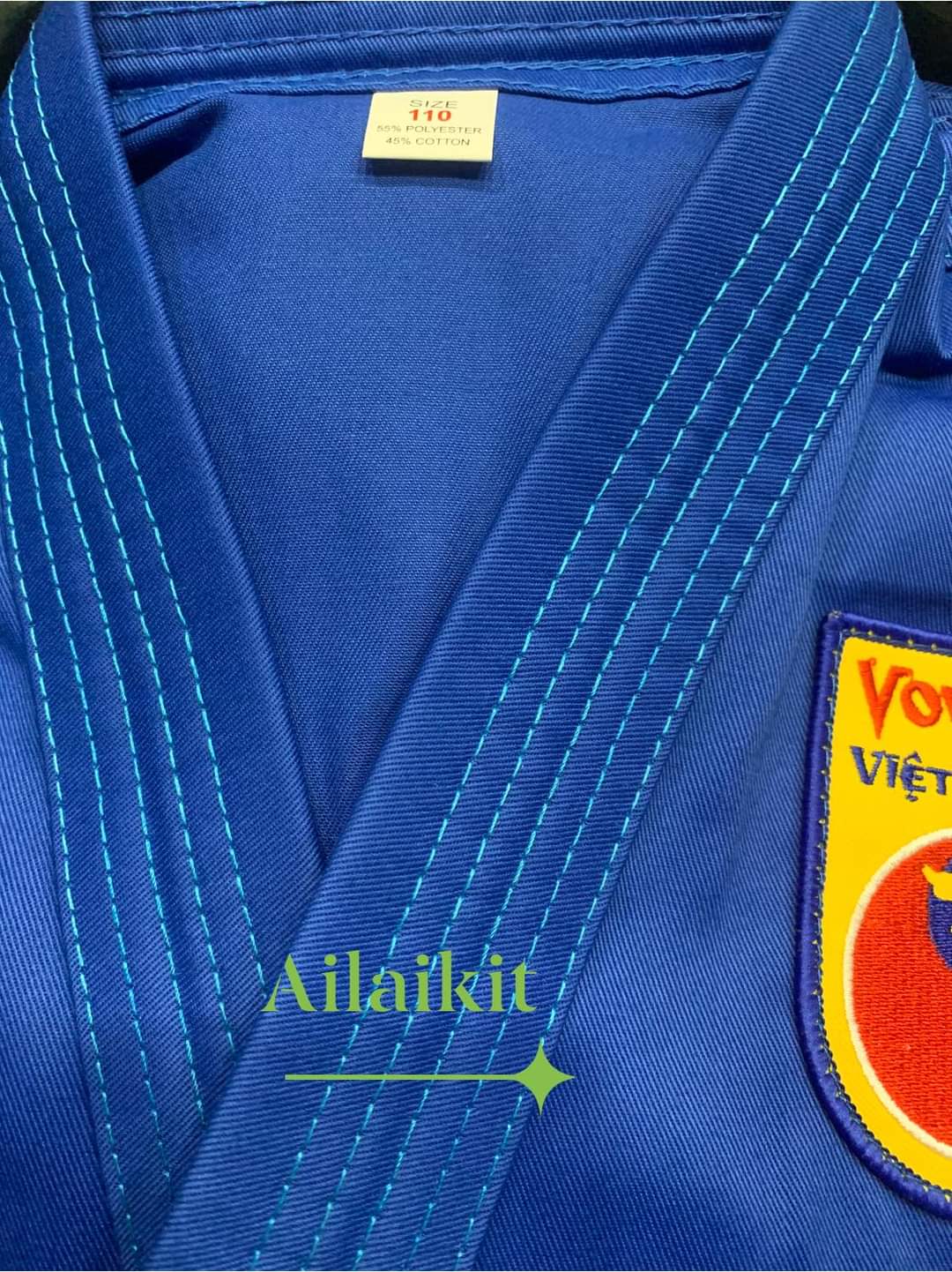 [HCM]Võ Phục Vovinam Loại A Ailaikit- Loại Tốt Xuất Khẩu Vải Tốt May Bền Chắc