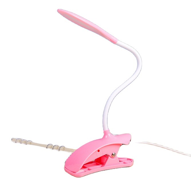 (Come with box + flexible bending is) reading lamp anti-myopia smart 14 chip led table lamb study lamp clip table-desk clamp lamp anti-myopia. Lamp clip led source USB read book Super Bright