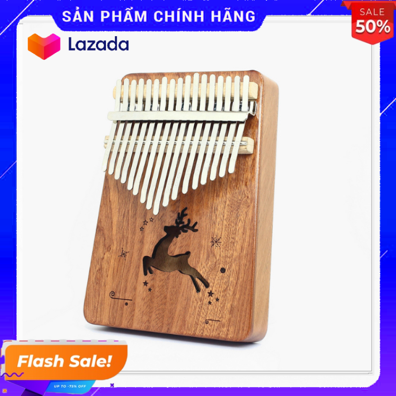 Đàn kalimba 17 phím tặng stick màu và búa chỉnh âm GECKO287