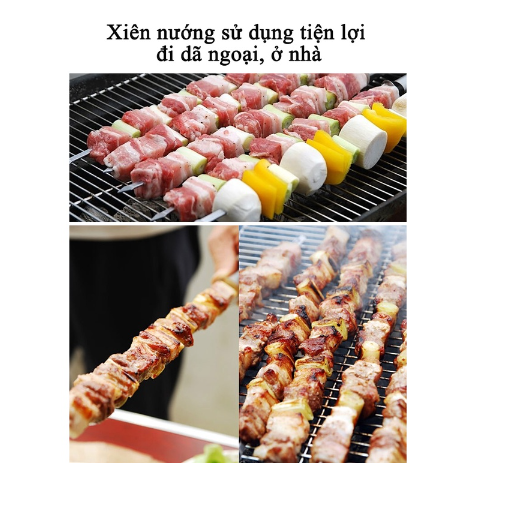 Xiên nướng BBQ Campingmoon MK-8 (Bộ 08 cái)