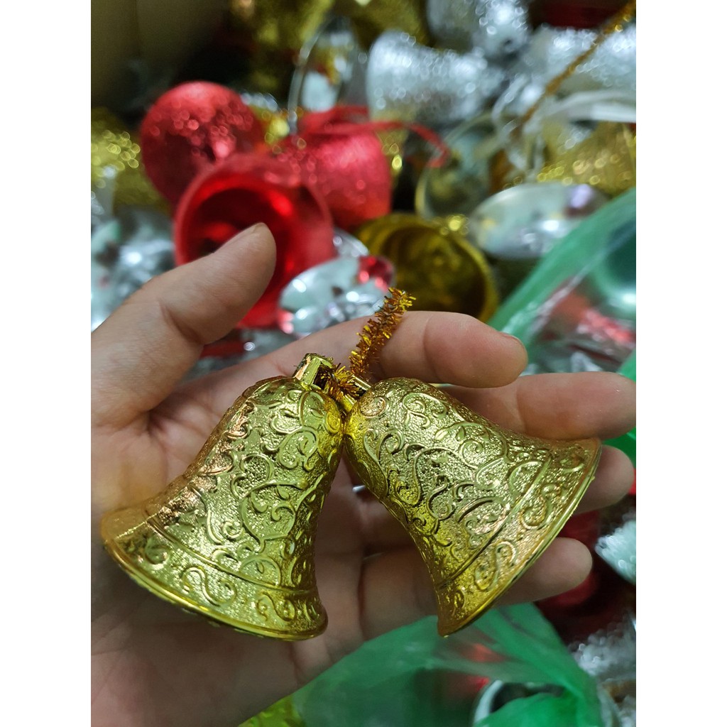 Cặp Chuông treo trang trí noel, giáng sinh 6cm
