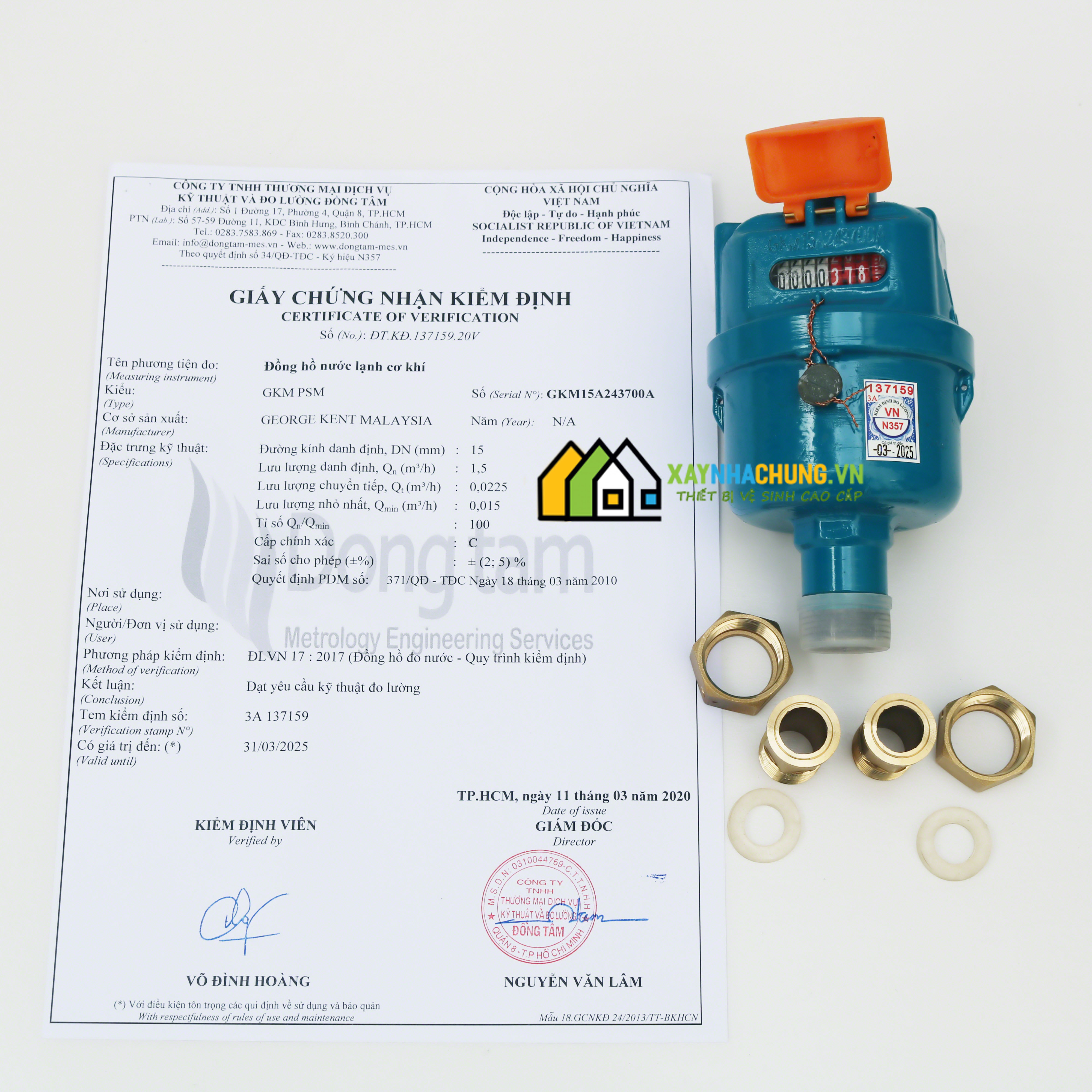 Đồng hồ nước Kent cấp độ C