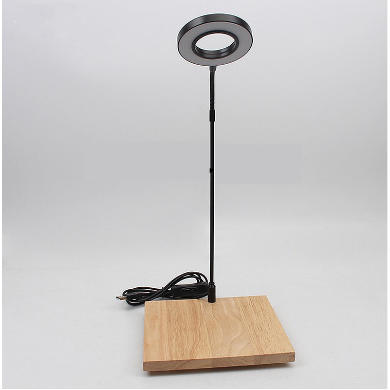 Đèn led rọi đế gỗ cho bể cá thủy sinh, bán cạn terarium