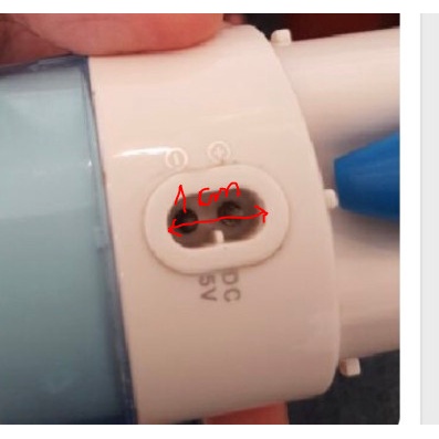 Dây sạc cho máy tăm nước h2ofloss.
