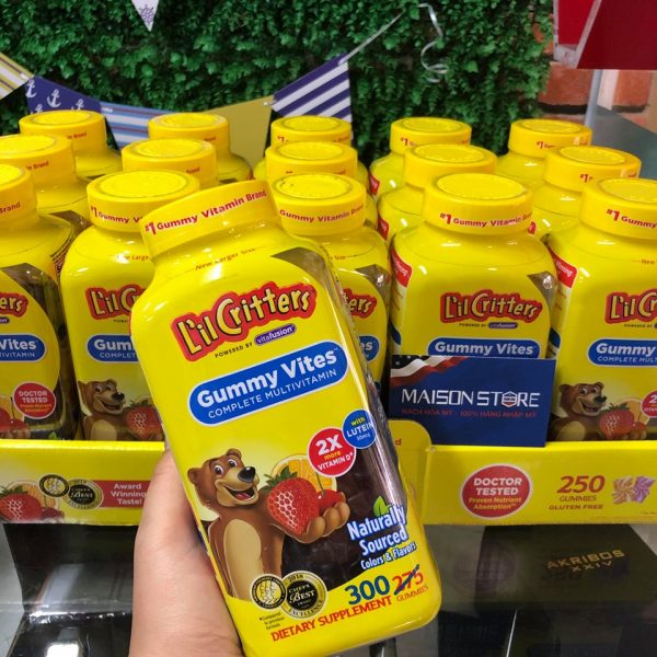 Kẹo dẻo bổ sung vitamin tổng hợp cho bé lil critters gummy vites 300 viên của mỹ