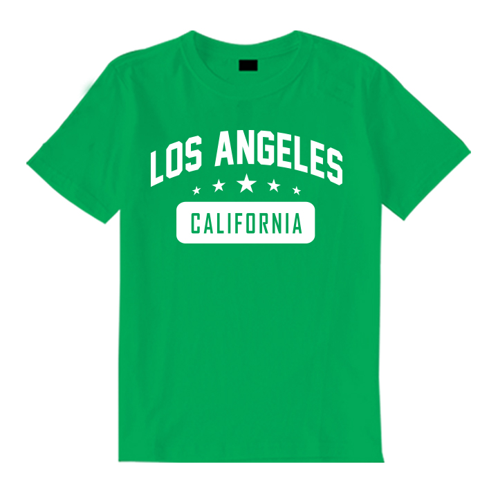 ÁO THUN NAM NỮ LOS ANGELES VẢI THUN COTTON MỀM MỊN