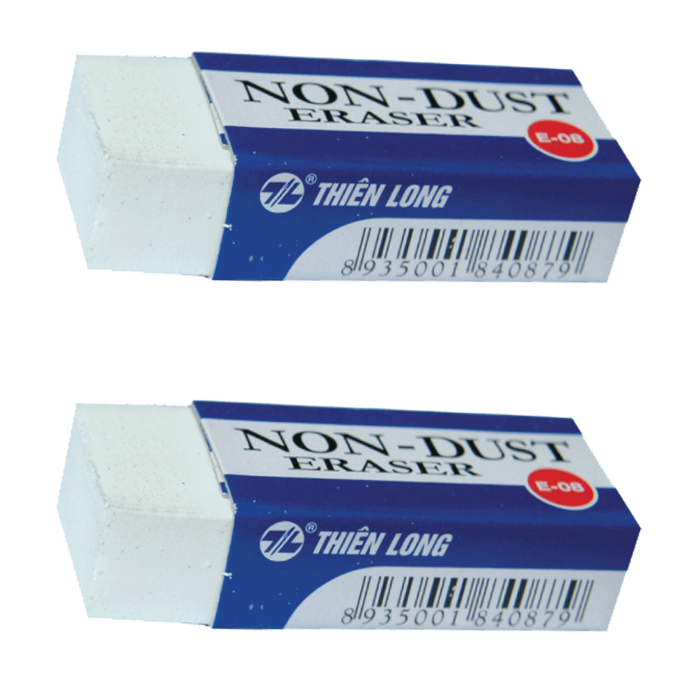 Combo 5 Cục Gôm tẩy Thiên Long E-08 mềm dẻo, không mùi
