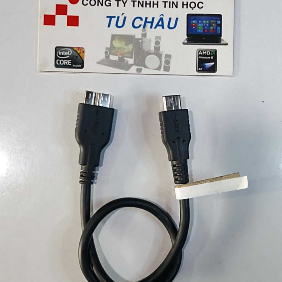 Type C to USB 3.0 Hard Drive Cable - Type C to USB 3.0 Micro B Standard (Male) (Micro B Male) (Lk Removal Cable)