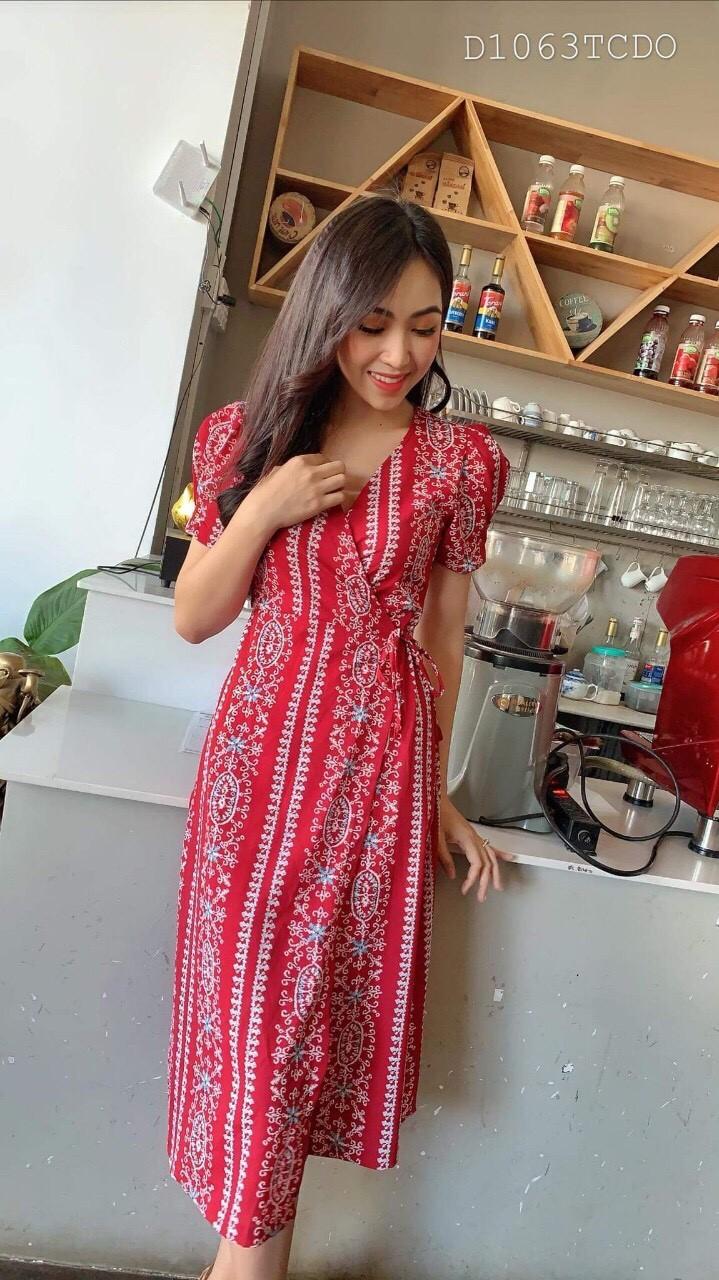 Đầm thổ cẩm siêu đẹp JapanQH192