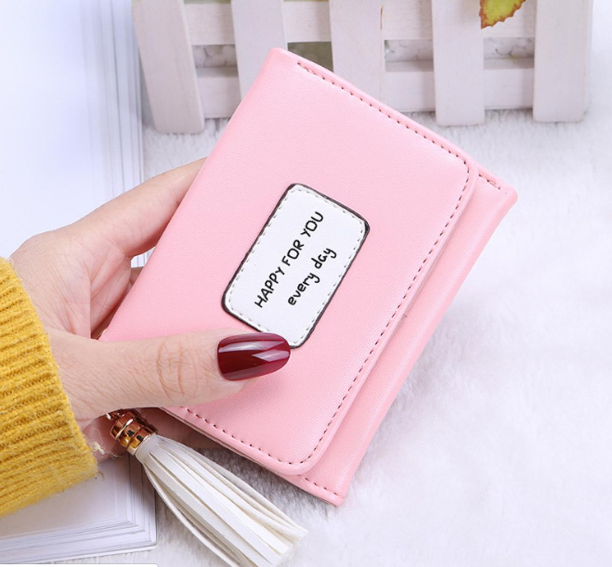 [Hcm]Ví  Nữ Mini Thời Trang Cầm Tay Happy For You Every Day 211
