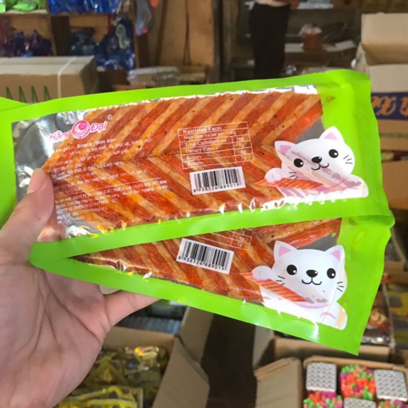 1 Bịch Snack Mèo Yêu Cá_ Ăn Vặt Tuổi Thơ