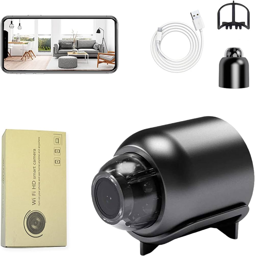 Camera Không Dây Mini, Camera Mini Máy Quay Phim Mini X5, Camera Mini Wifi. Camera Không Dây, Camera Theo Dõi Giám Sát Từ Xa Điện Thoại Di Động Độ Phân Giải Sắc Nét 1080P (Full-HD).