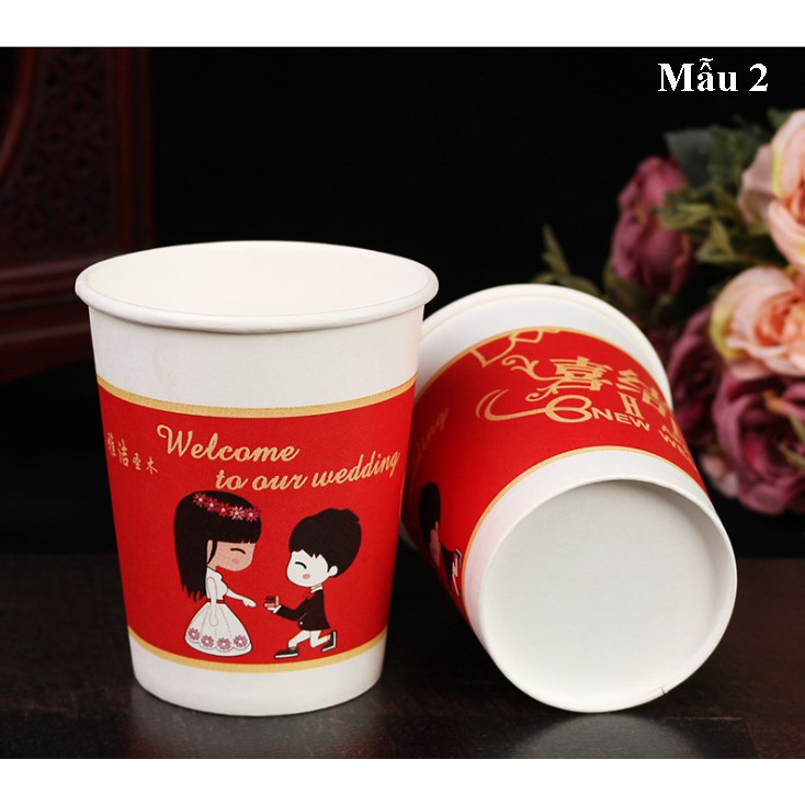 Ly Giấy 8.5oz – 250ml Không nắp Dùng Một Lần