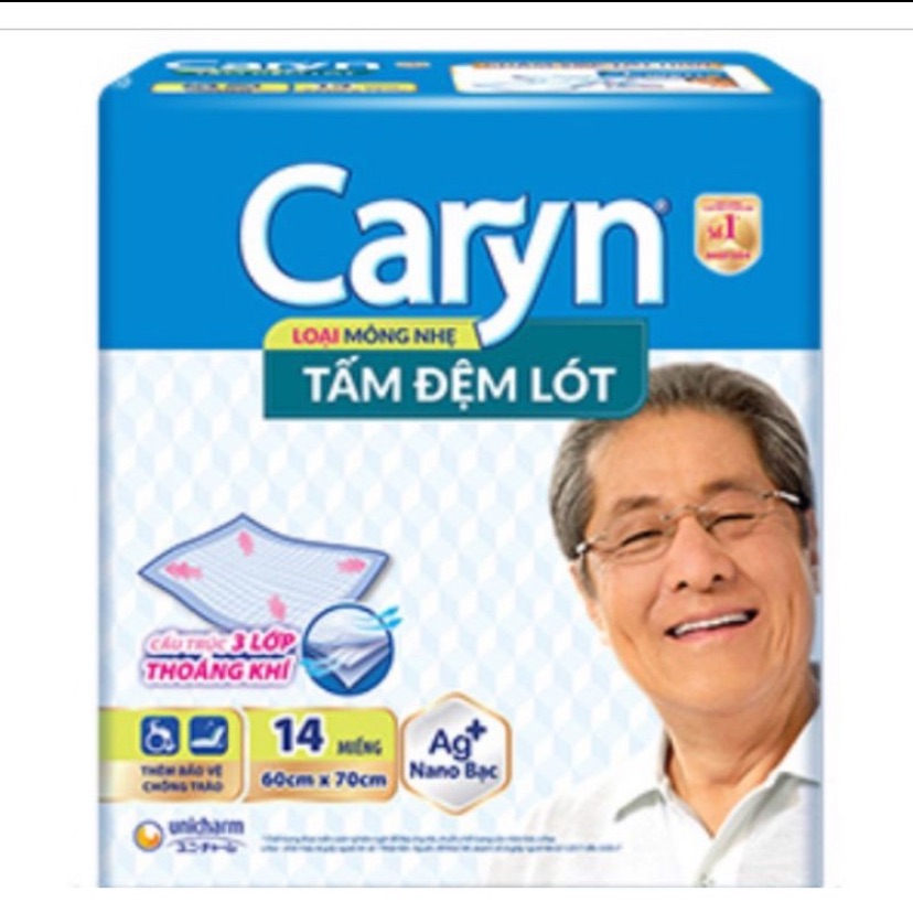 [HCM]Tấm đệm lót Caryn siêu thấm 60 x 70 cm ( 14 miếng)