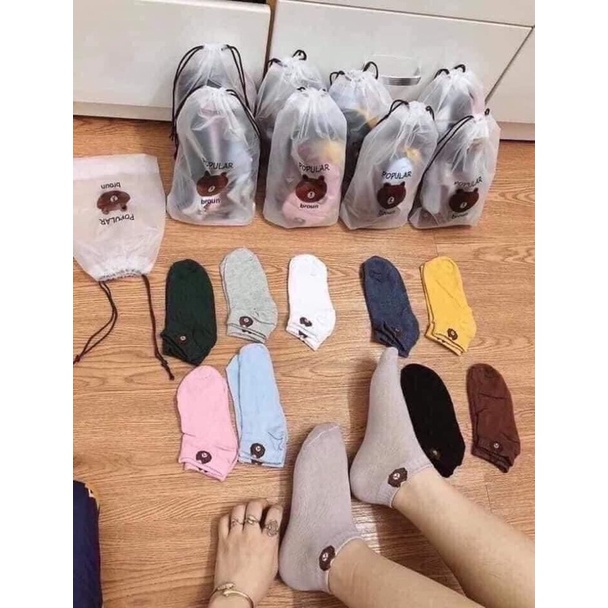 [Free Ship] - 30 đôi tất gấu đủ màu hàng đẹp