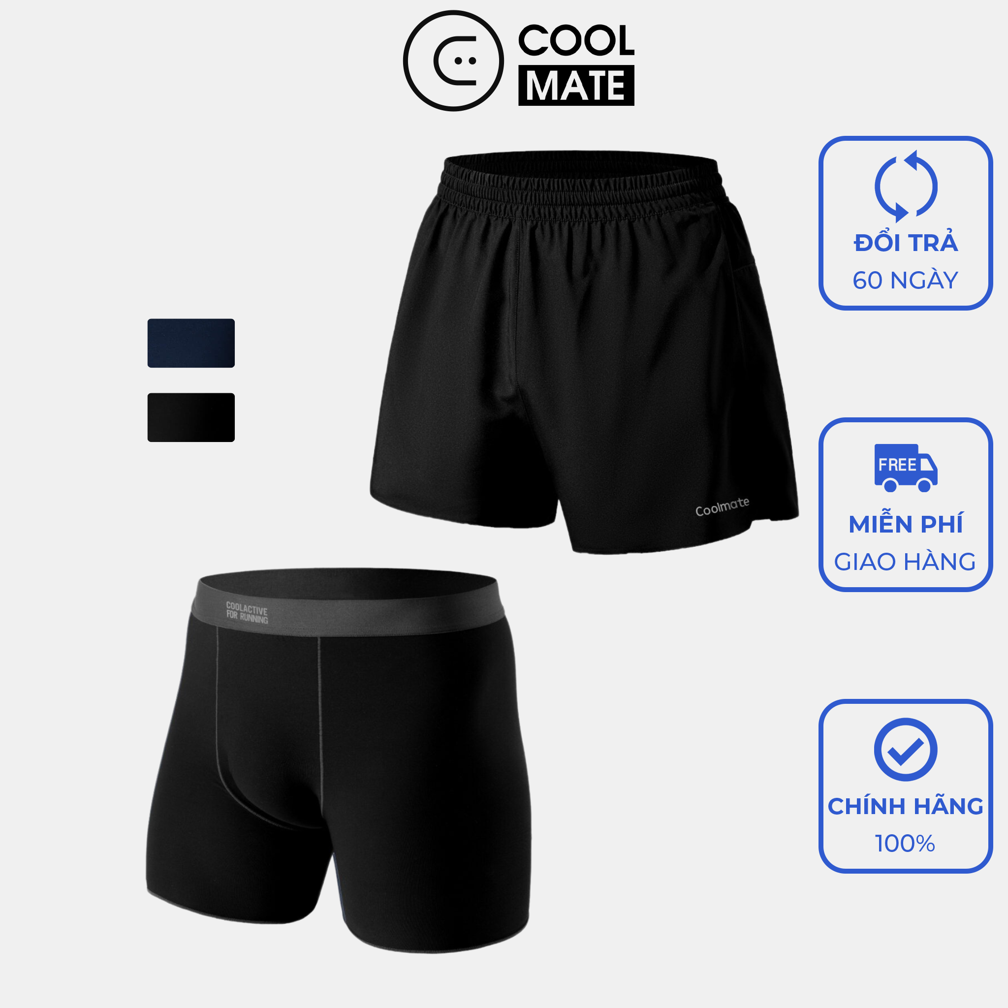 Combo Ultra Run - Quần shorts chạy bộ Ultra Fast & Quần lót chạy bộ
