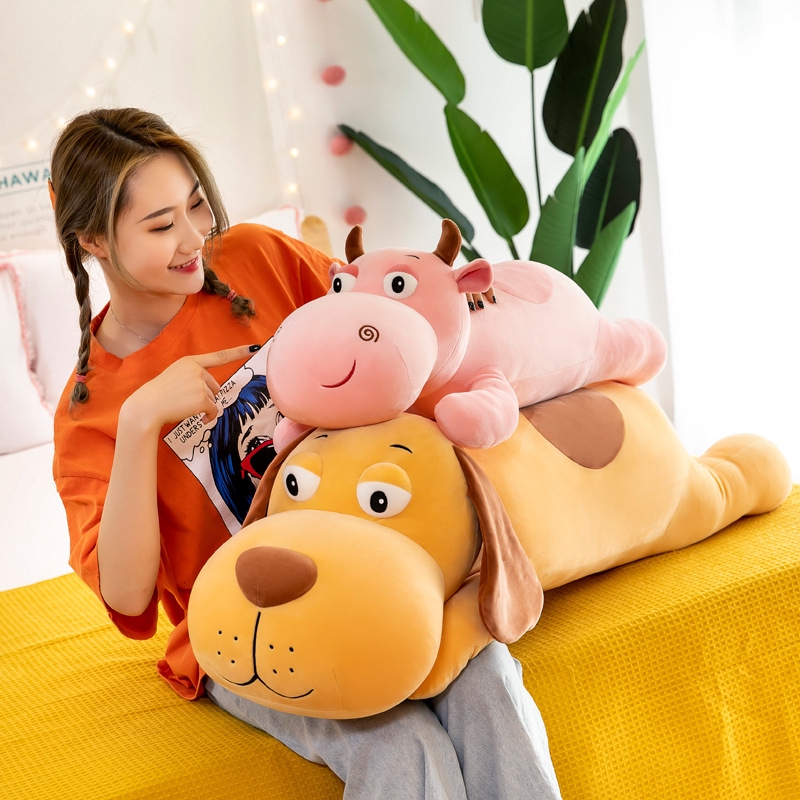 Gấu bông cá sấu bò chó 75cm 1m2