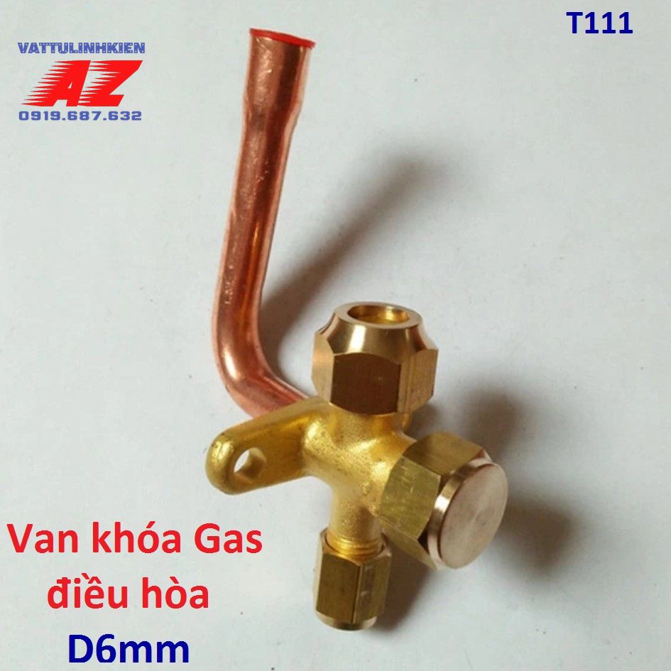Van khóa Gas cục nóng điều hòa điều hòa - D6mm