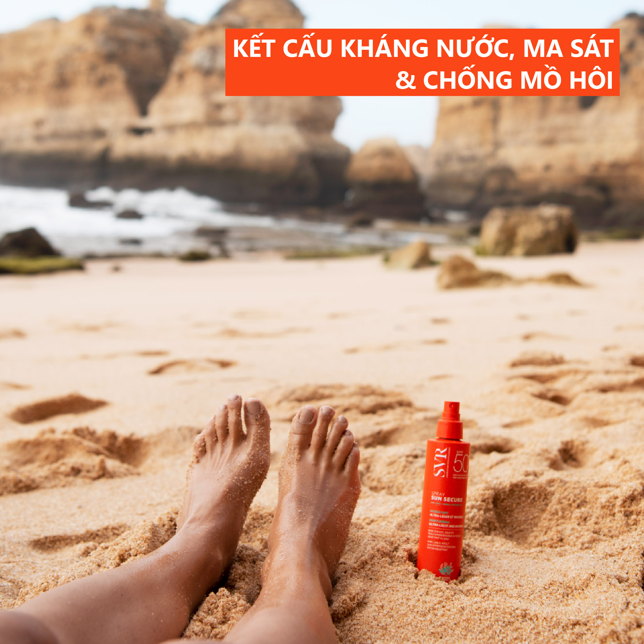 Chống nắng dạng xịt SVR SUN SECURE Spray SPF50+ 200ml
