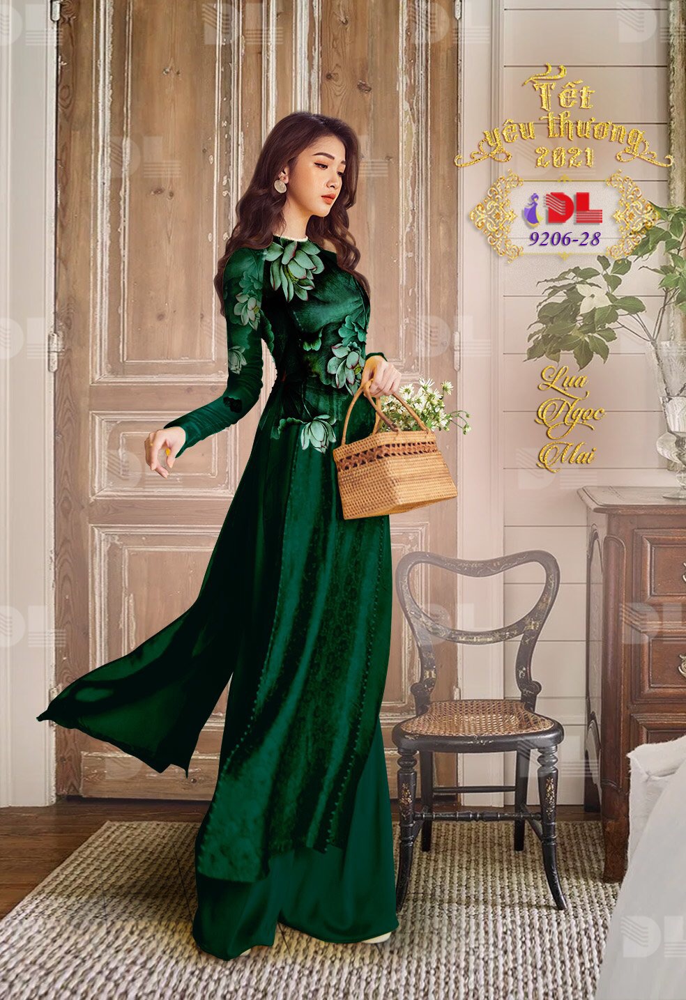 [HCM]Vải áo dài gấm in 3D