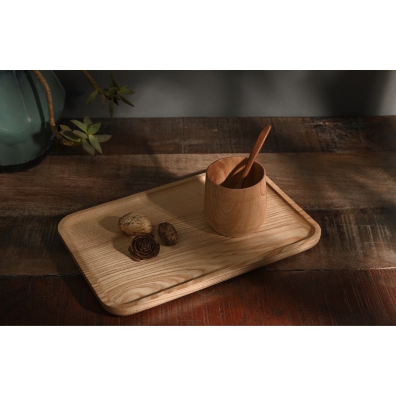 Khay gỗ chữ nhật/khay trà/Decor