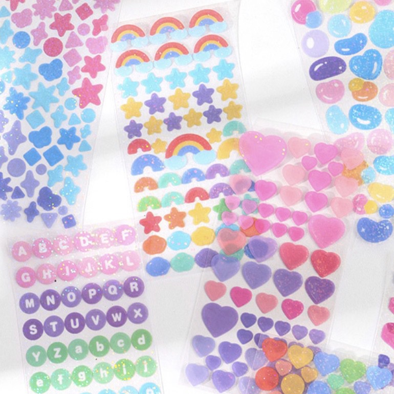 Confetti stickers có nhũ - DECO STICKERS