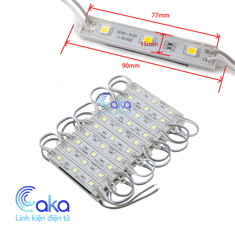Led hắt sáng 3 bóng 12V chống nước