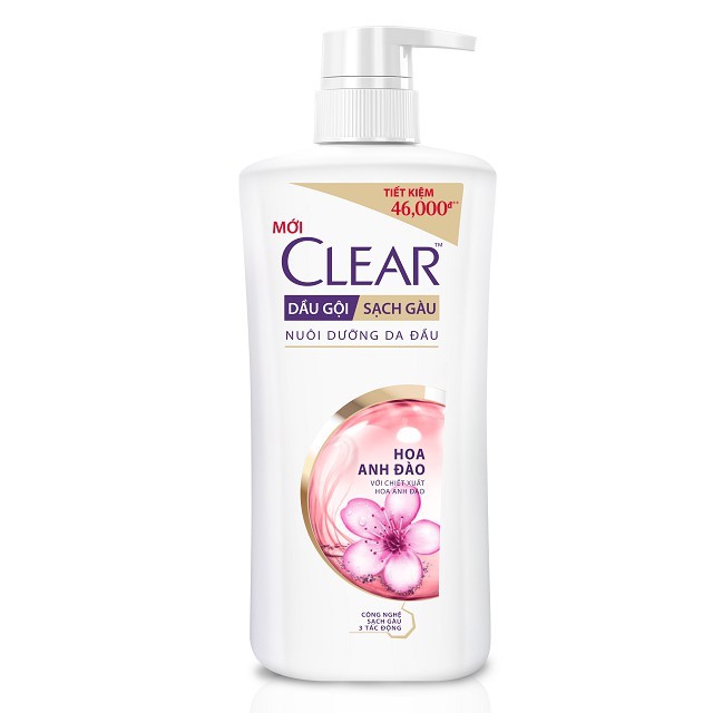 Dầu gội Clear hoa anh đào chai 650g