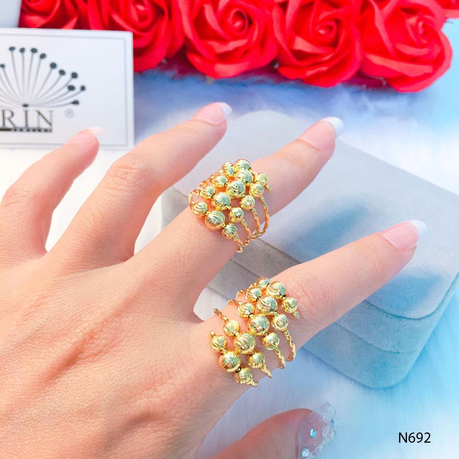 Nhẫn nữ cao cấp, nhẫn lò xo, nhẫn ximen thiết kế thời thượng Orin N692