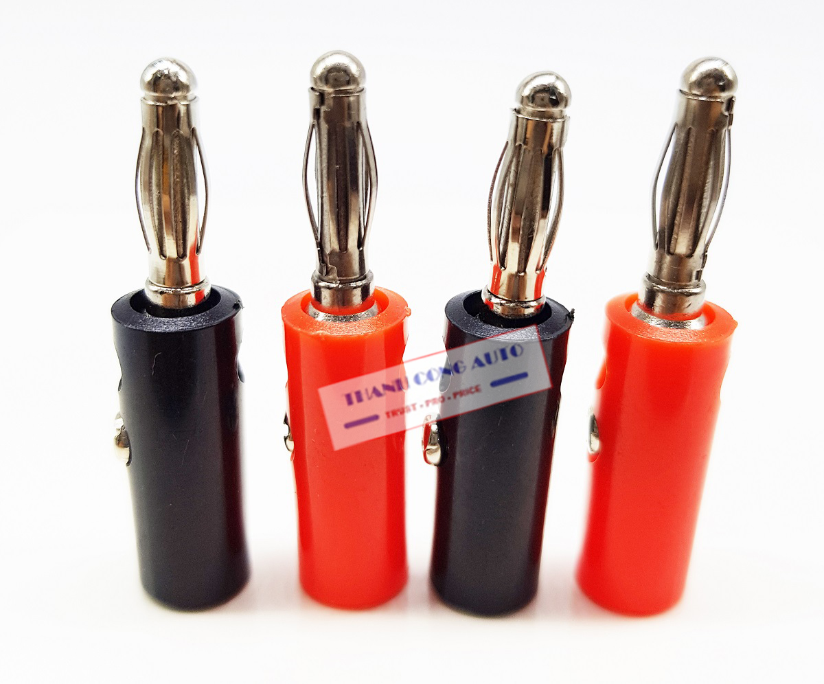 10 Jack Bắp Chuối 910MR 4mm Đực đỏ đen( bạc)