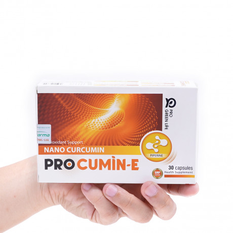 Viên nghệ Procumin-E hỗ trợ bảo vệ niêm mạc dạ dày (Hộp 3 vỉ x 10 viên)