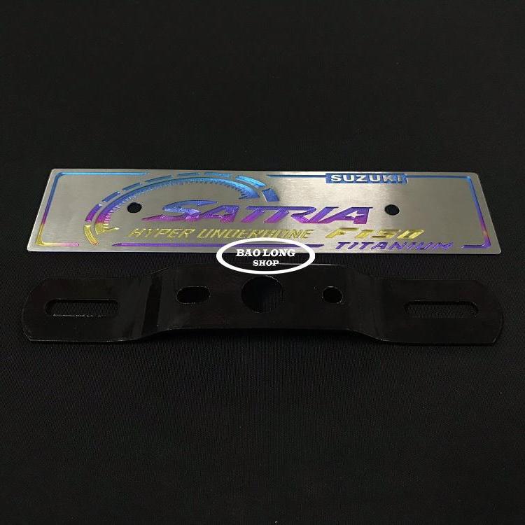 Bảng tên TITANIUM điện phân dành cho SATRIA (100% TITAN)