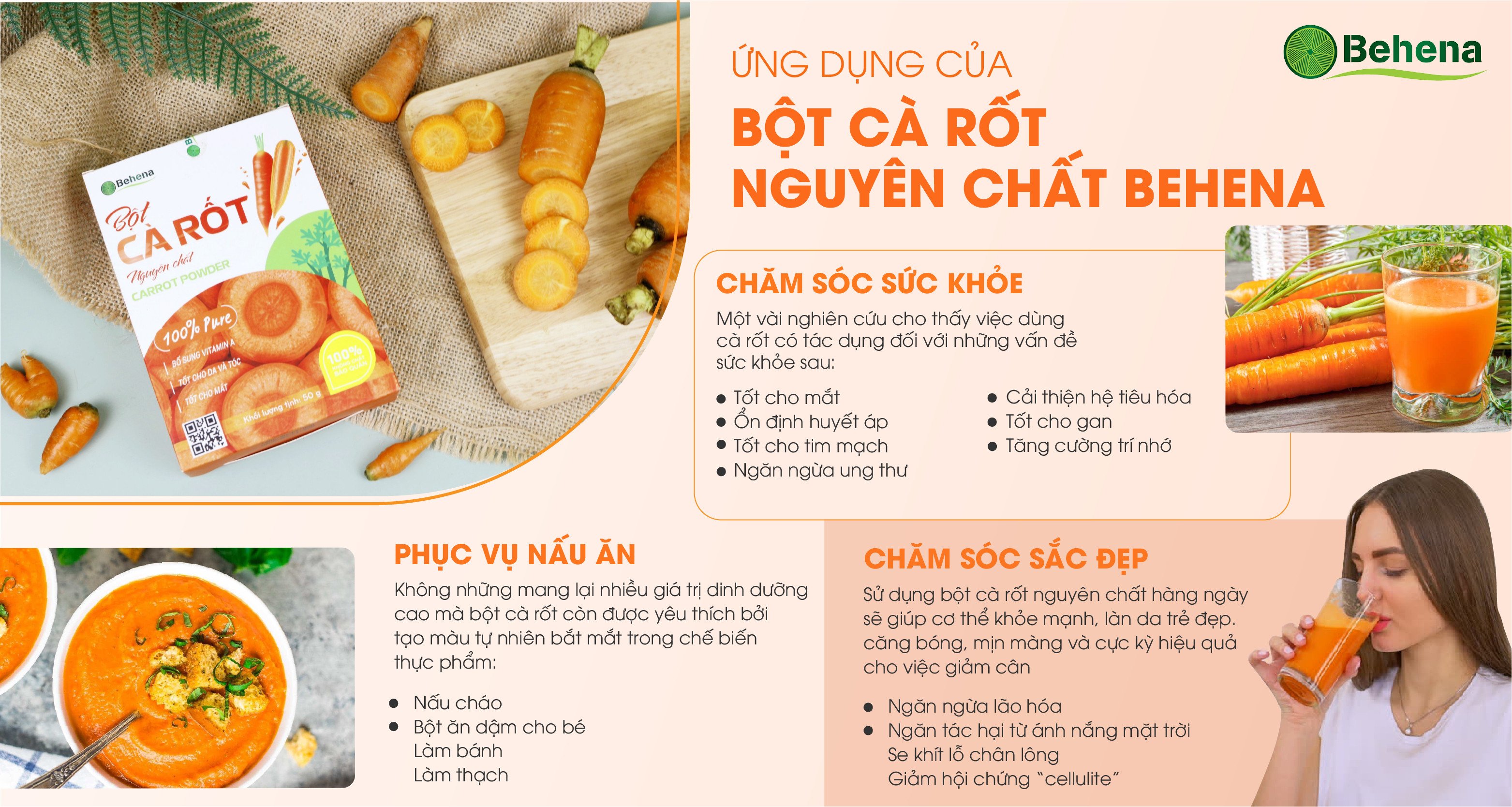 BỘT CÀ RỐT BEHENA - LIÊN KẾT XANH
