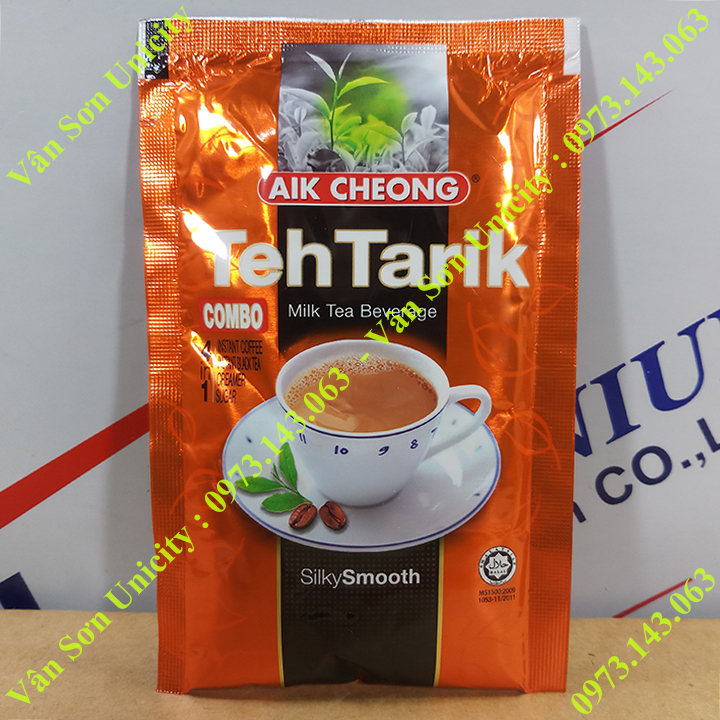 Trà sữa vị Cà phê Teh Tarik Coffee bịch 600g (15 gói nhỏ x 40g) Aik Cheong
