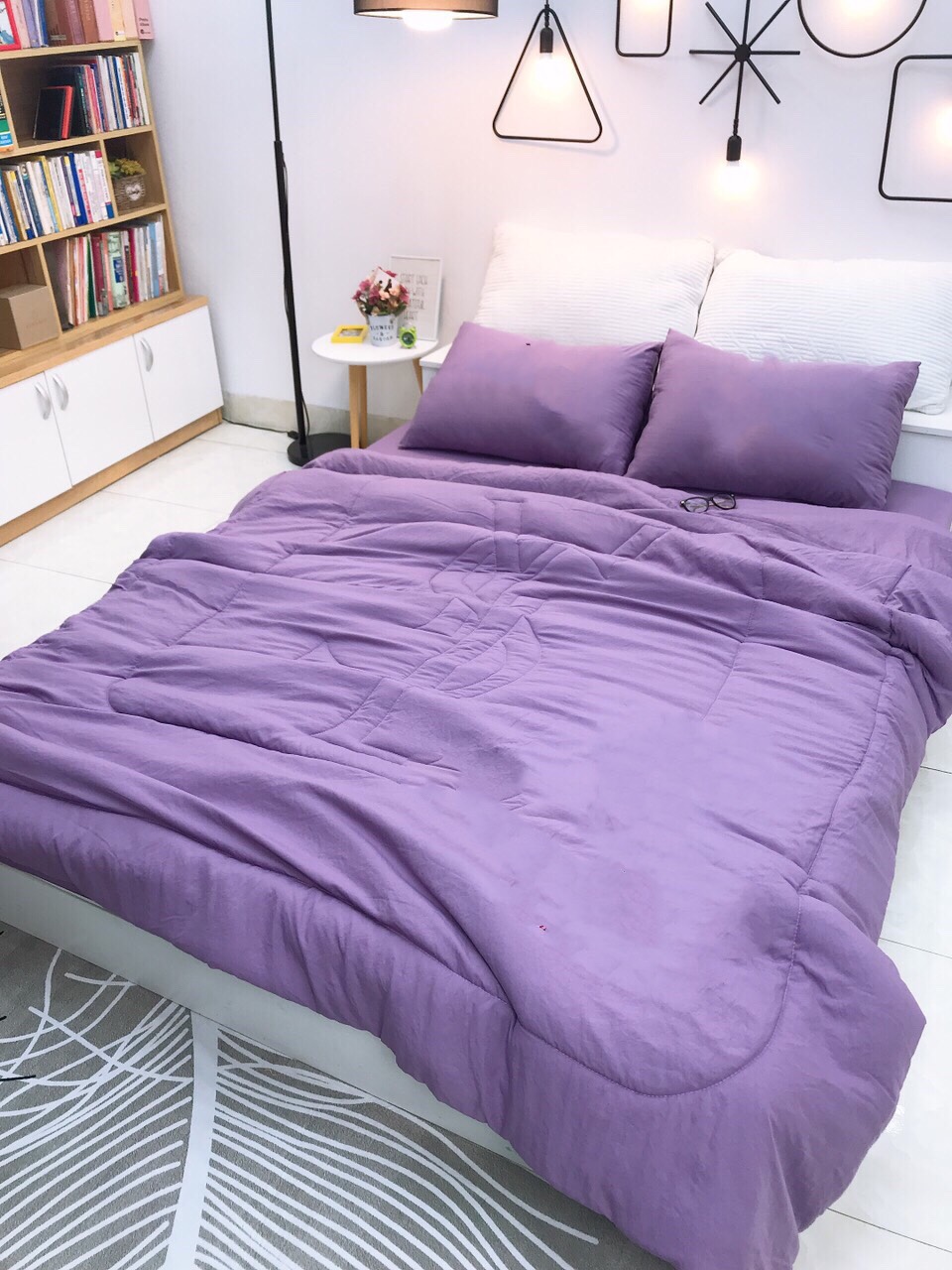 [HCM]Chăn Ga Gối Cotton Đũi