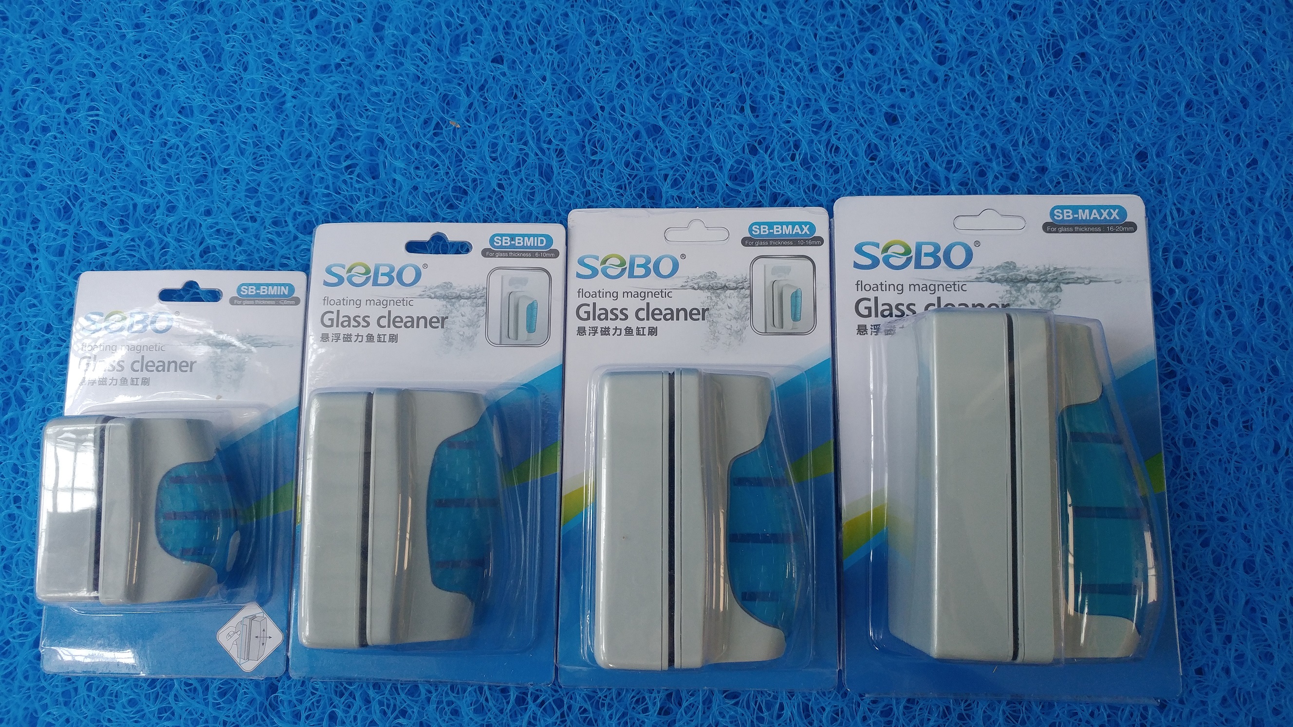 Chùi kính hồ cá SOBO dùng cho kính từ 4-6-10-16- 20mm.