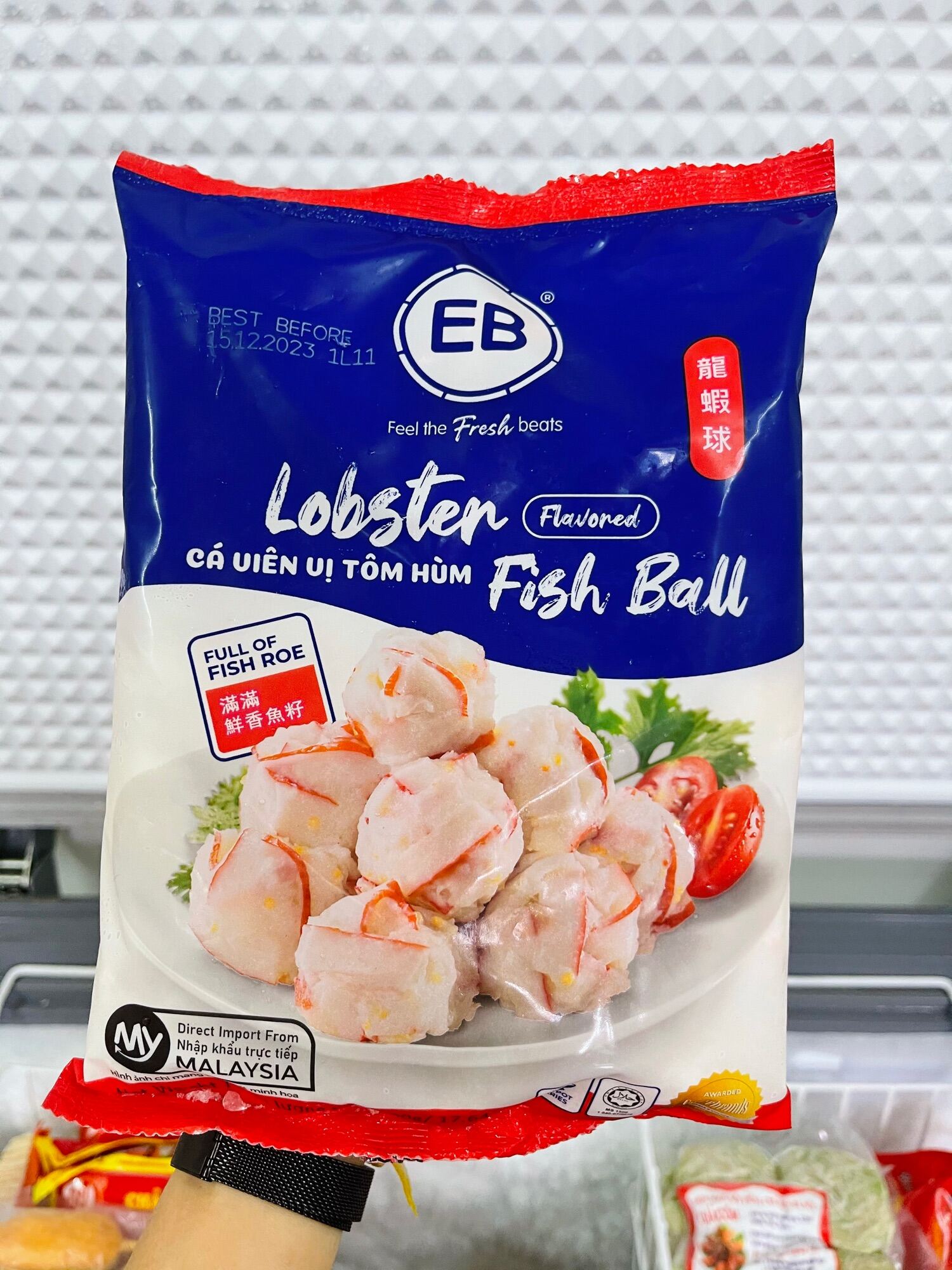 Gói 500g Tôm hùm viên thả lẩu EB