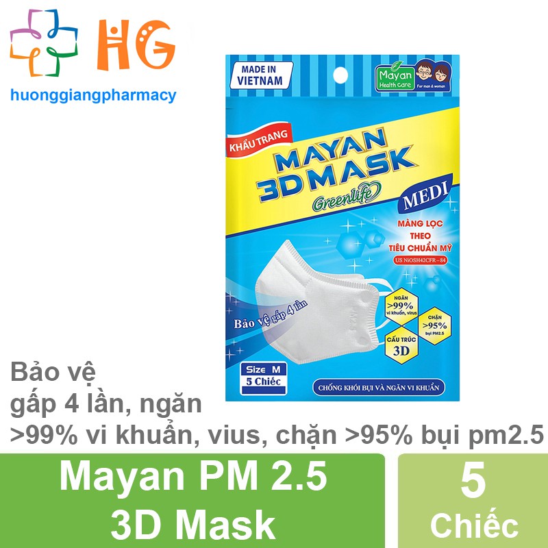 Khẩu trang mayan 3d mask