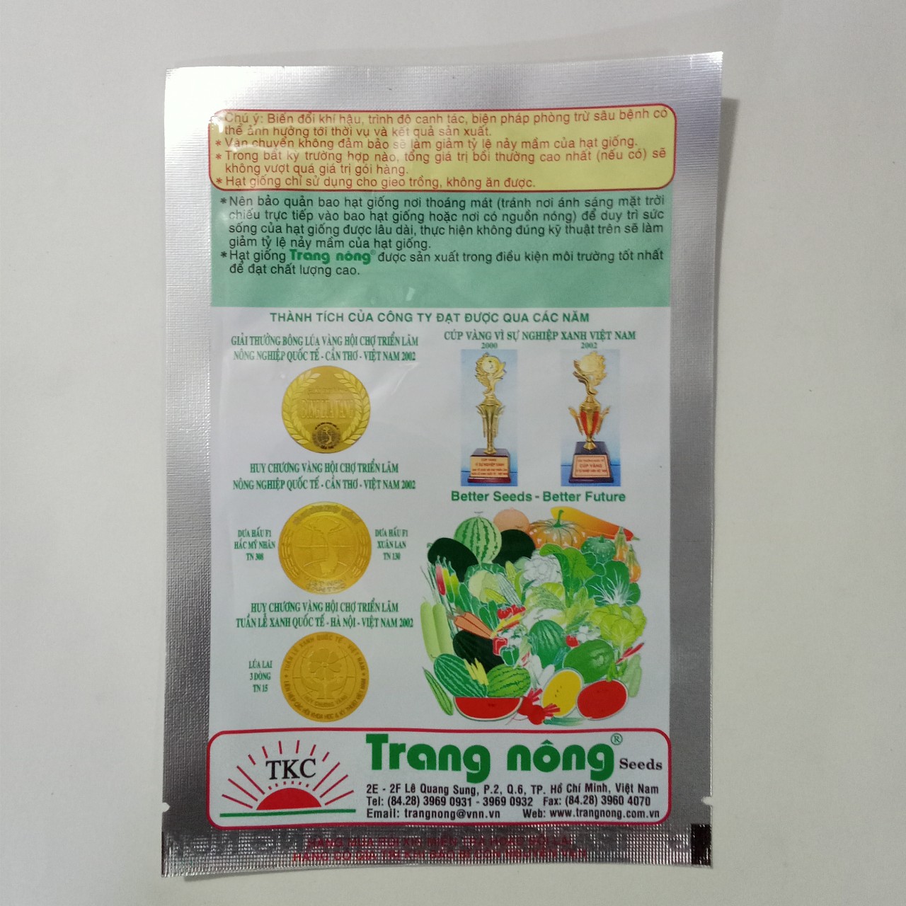 HẠT GIỐNG RAU ĂN QUẢ  HIỆU TRANG NÔNG