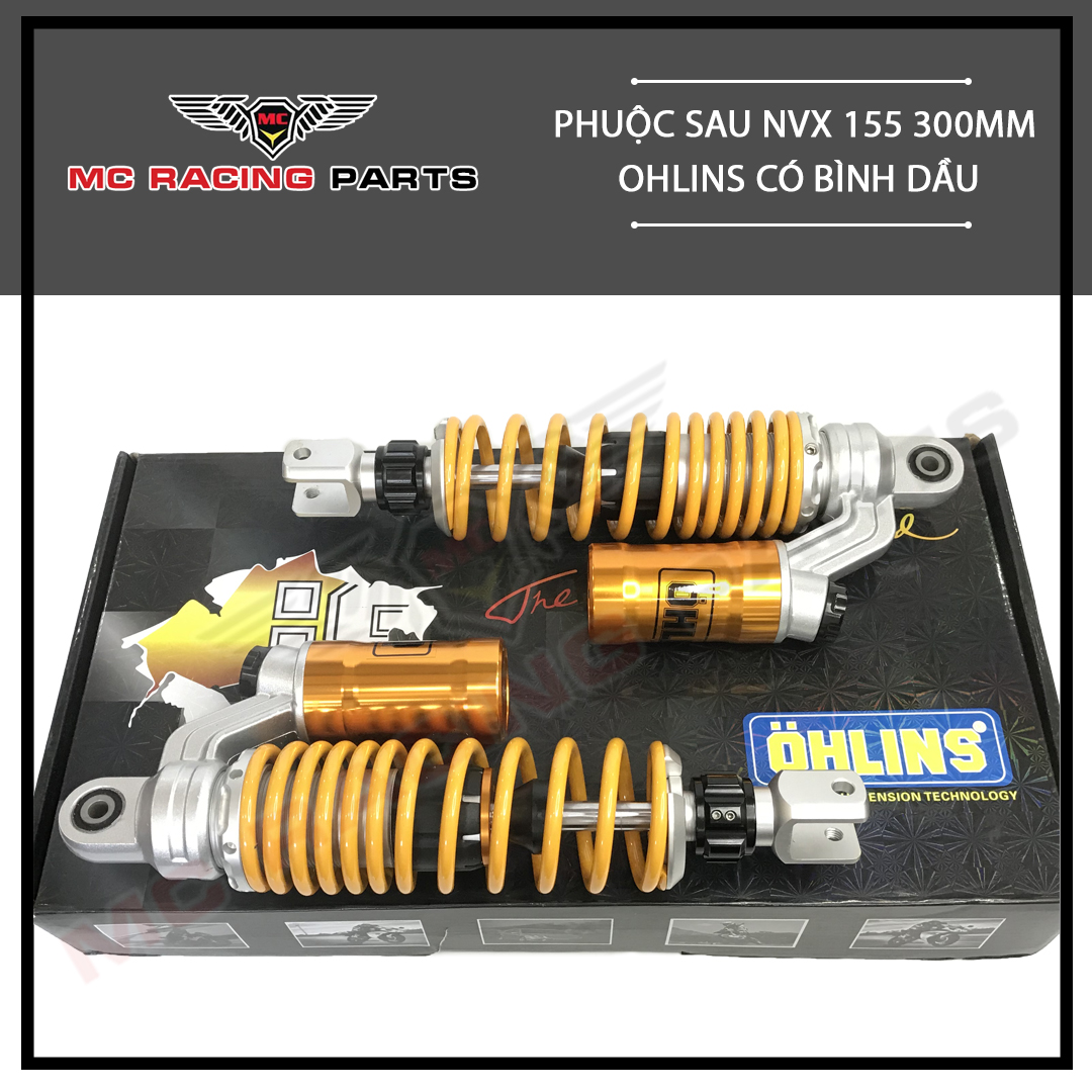 PHUỘC SAU NVX 155 300mm  CÓ BÌNH DẦU MC
