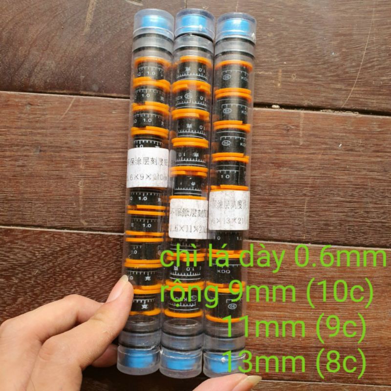 cuộn chì lá câu đài có chia vạch gram