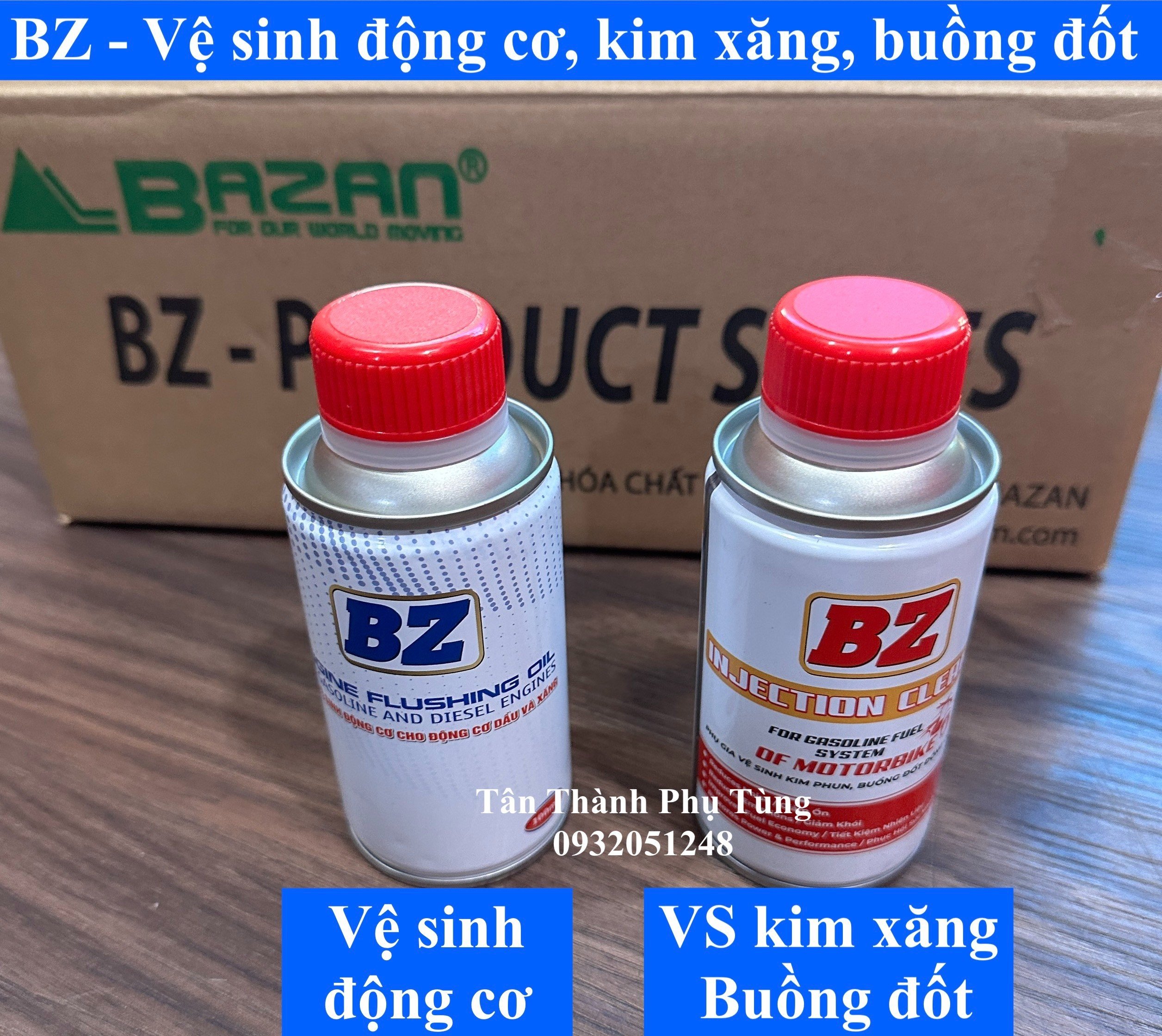 BZ-Dung dịch Vệ sinh động cơ, Kim xăng, buồng đốt - 100ml