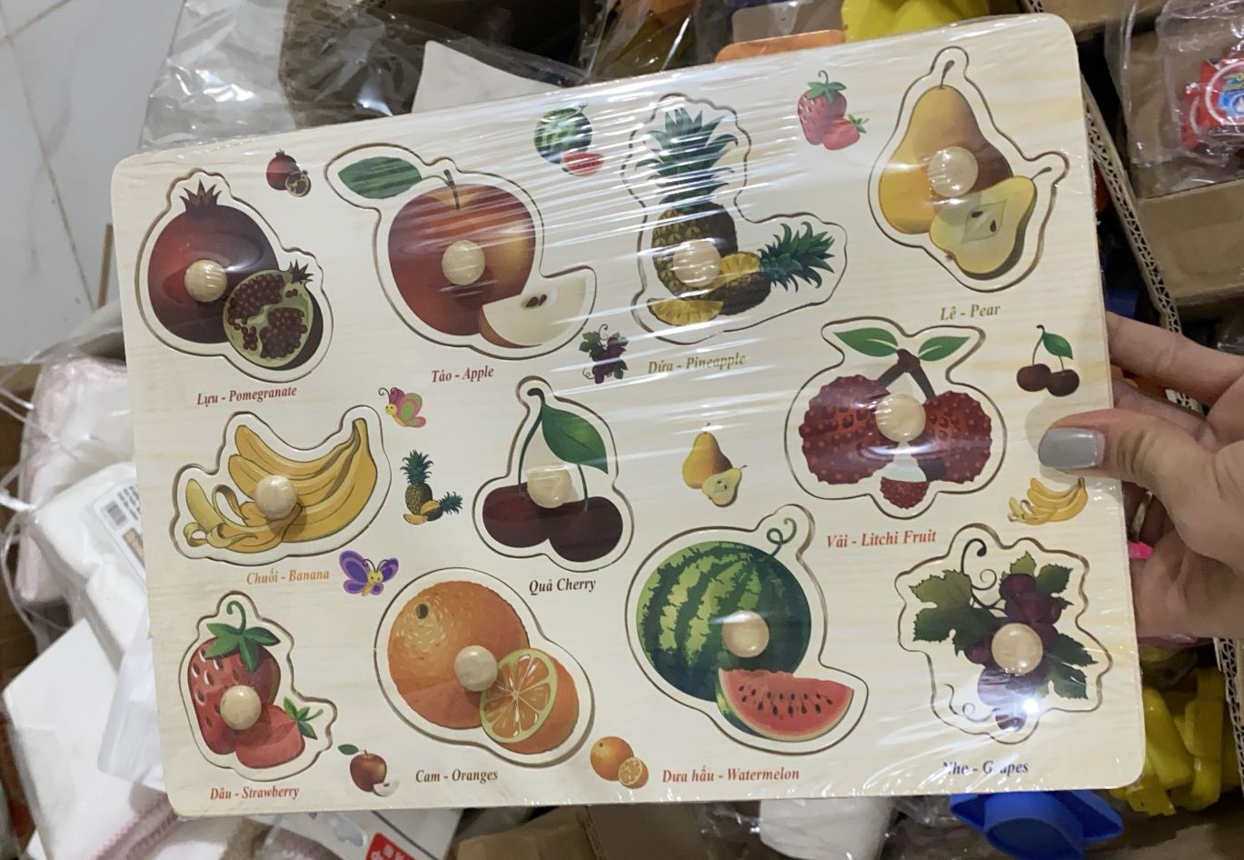 Bộ lắp ráp hình có núm dễ cầm cho bé