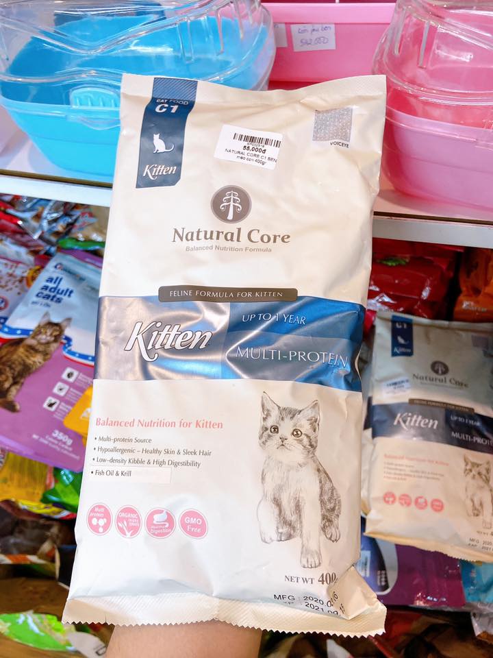 THỨC ĂN HẠT NATURAL CORE C1 BENE KITTEN CHO MÈO CON 400gr