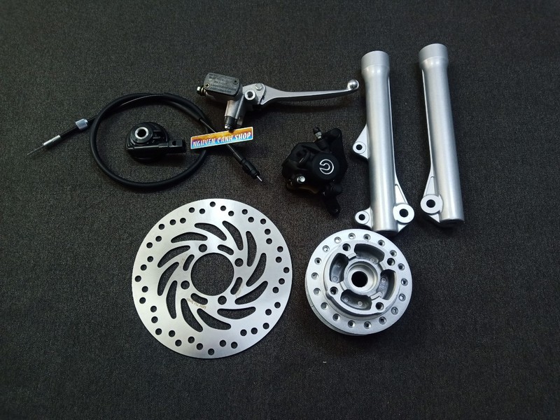 [HCM]bộ đĩa trước wave S110 tặng dây dầu tặng bao tay xe máy