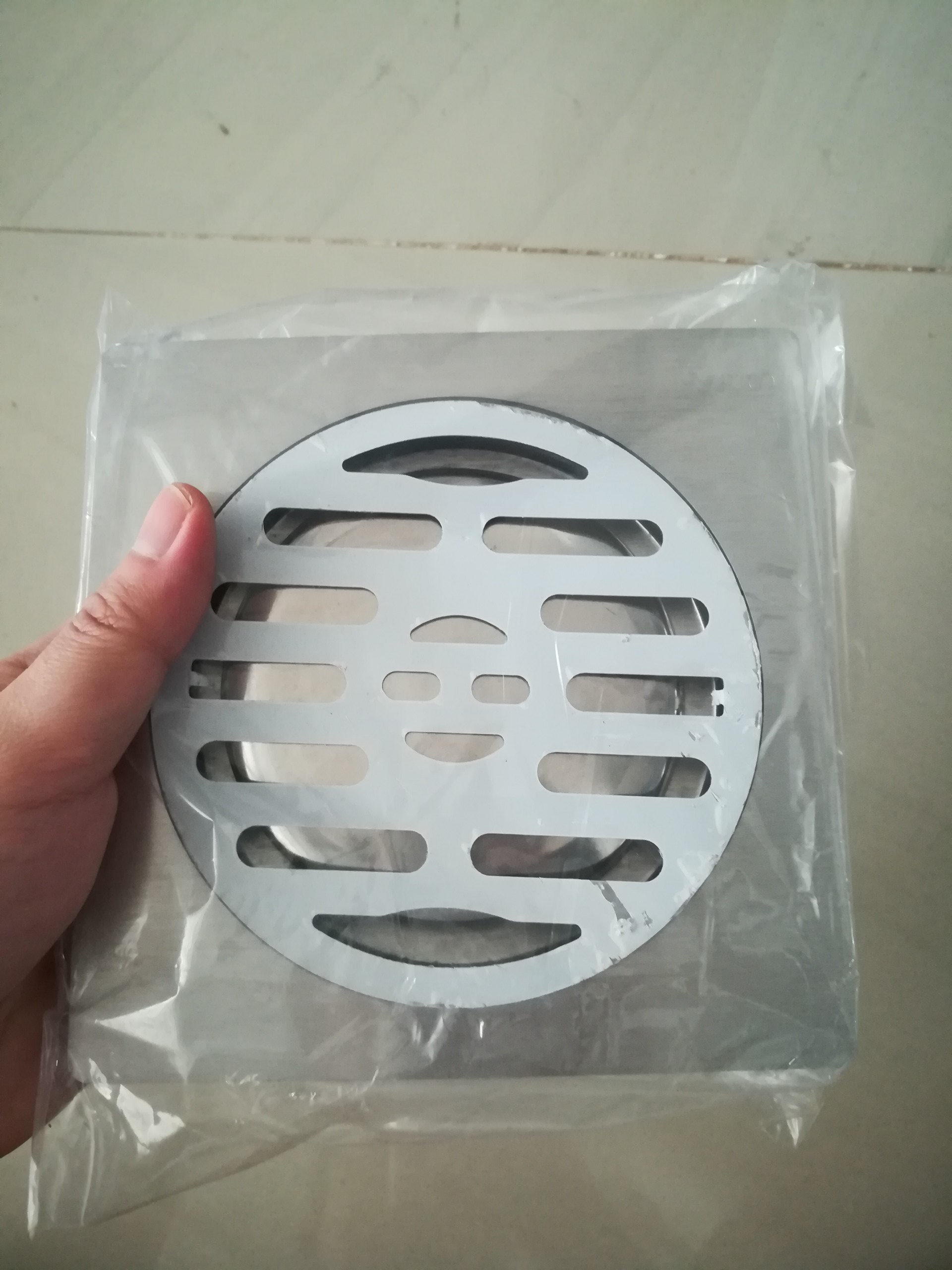 Thoát sàn ngăn mùi SUS304 ( 15x15cm phi 90) - Hàng Cao cấp