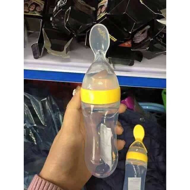 Bình thìa ăn dặm silicon