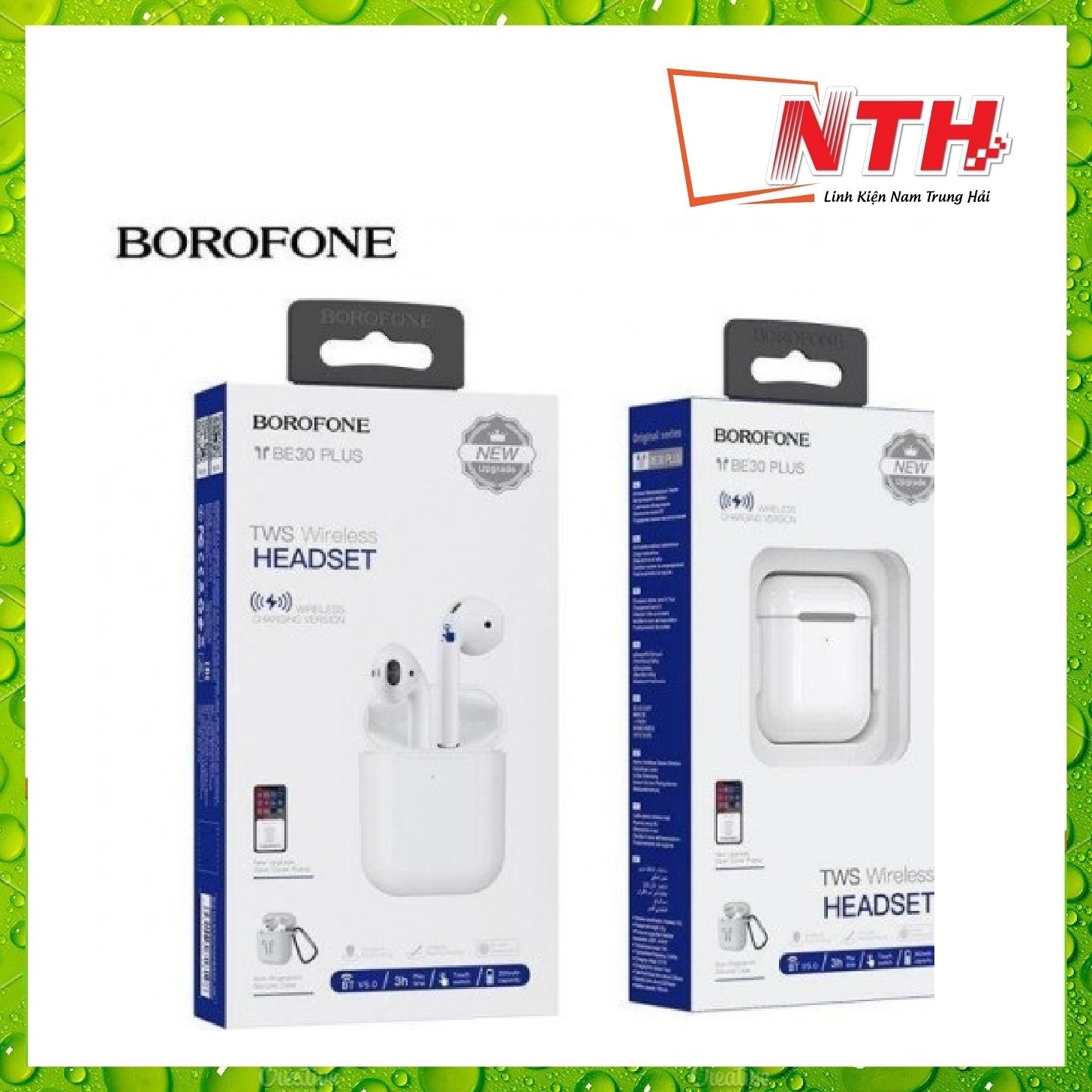 [HCM]TAI NGHE BLUETOOTH AIRPOD 5.0 BOROFONE BE30 PLUS